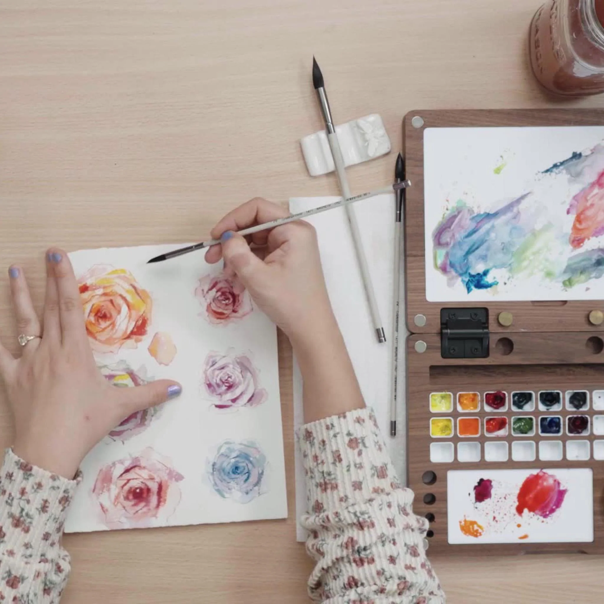 Milan Art Watercolor Easel & Palette - Image 3